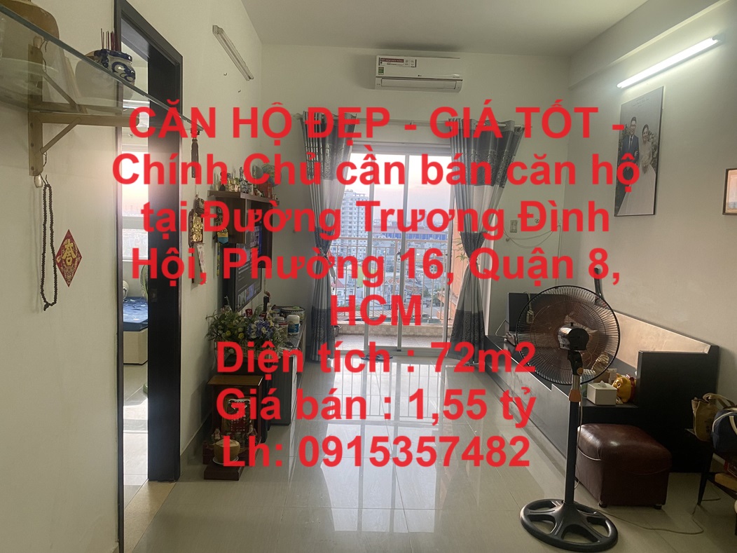 CĂN HỘ ĐẸP - GIÁ TỐT - Chính Chủ cần bán căn hộ tại Đường Trương Đình Hội, Phường 16, Quận 8, HCM - Ảnh chính